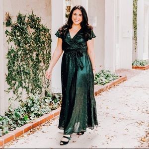 ModCloth Emerald Green Maxi Dress Plus Size XL